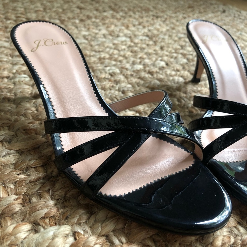J Crew Skinny-strap sandals in patent leather. Size 5.5 - Picture 1 of 15